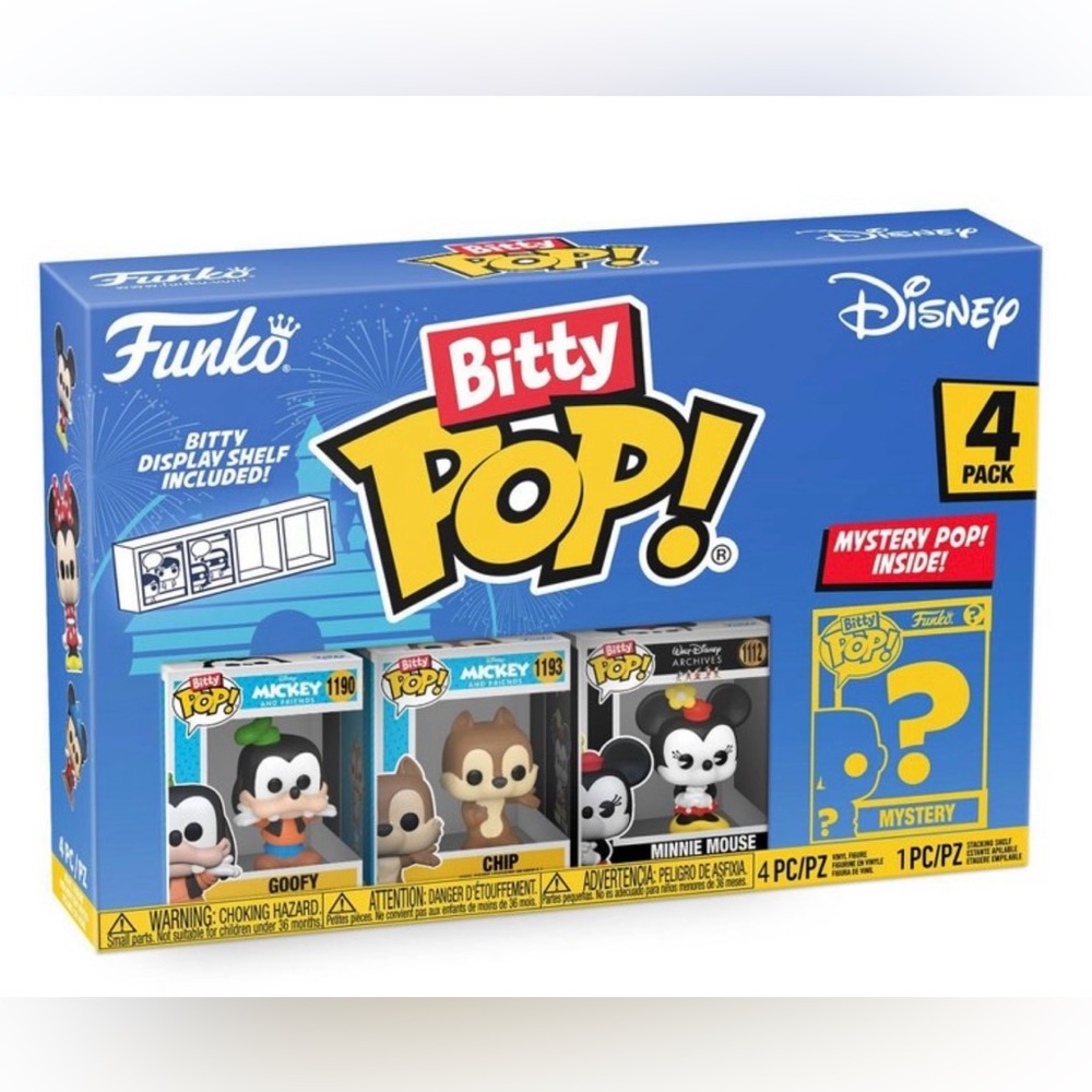 Funko Bitty Pop! Disney Characters Set with Mystery Pop Inside